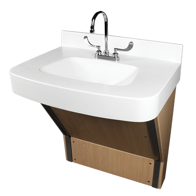 Bariatric Sink Solid Surface Bhs 3123 Willoughby Industries - Wall Hung Lavatory Ada Height